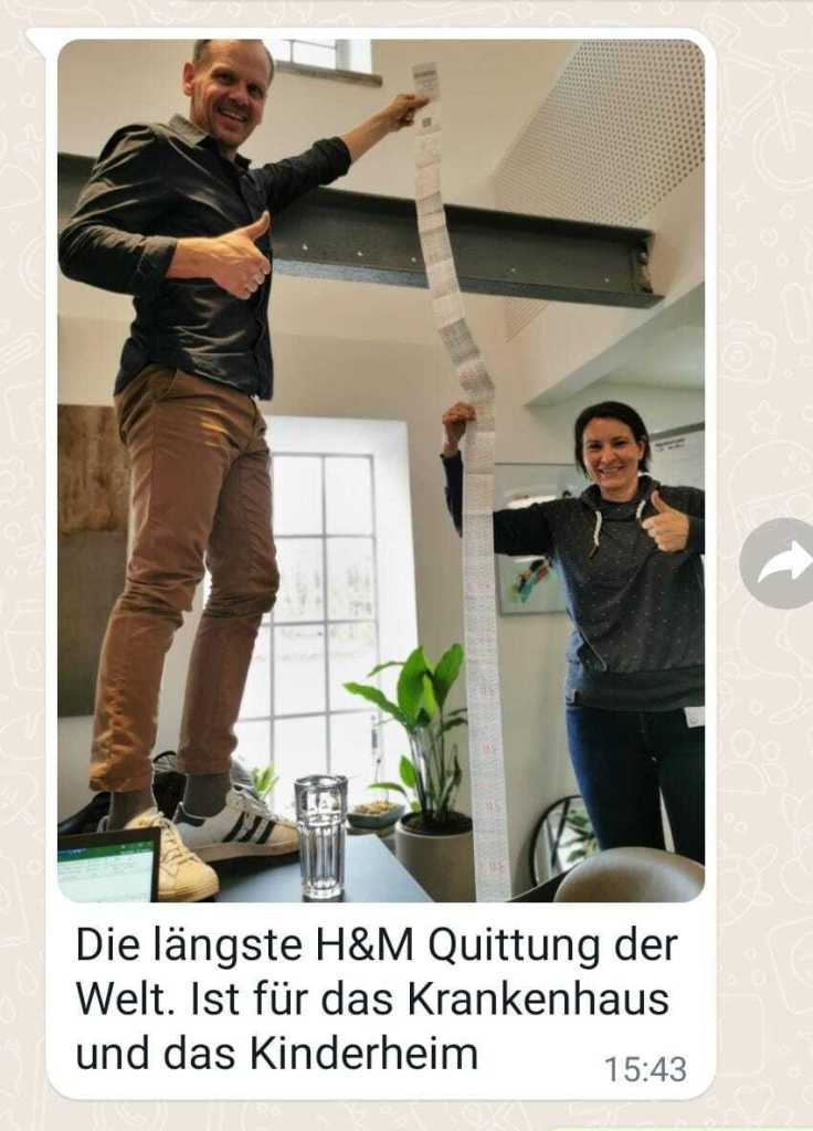 Die längste H&M Rechnung der Welt
